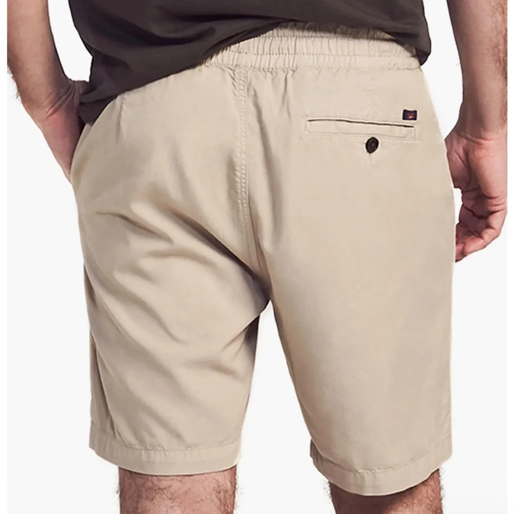 Faherty Men’s Marty Cloud Cotton Shorts Pima Cotton Khaki, Size Small